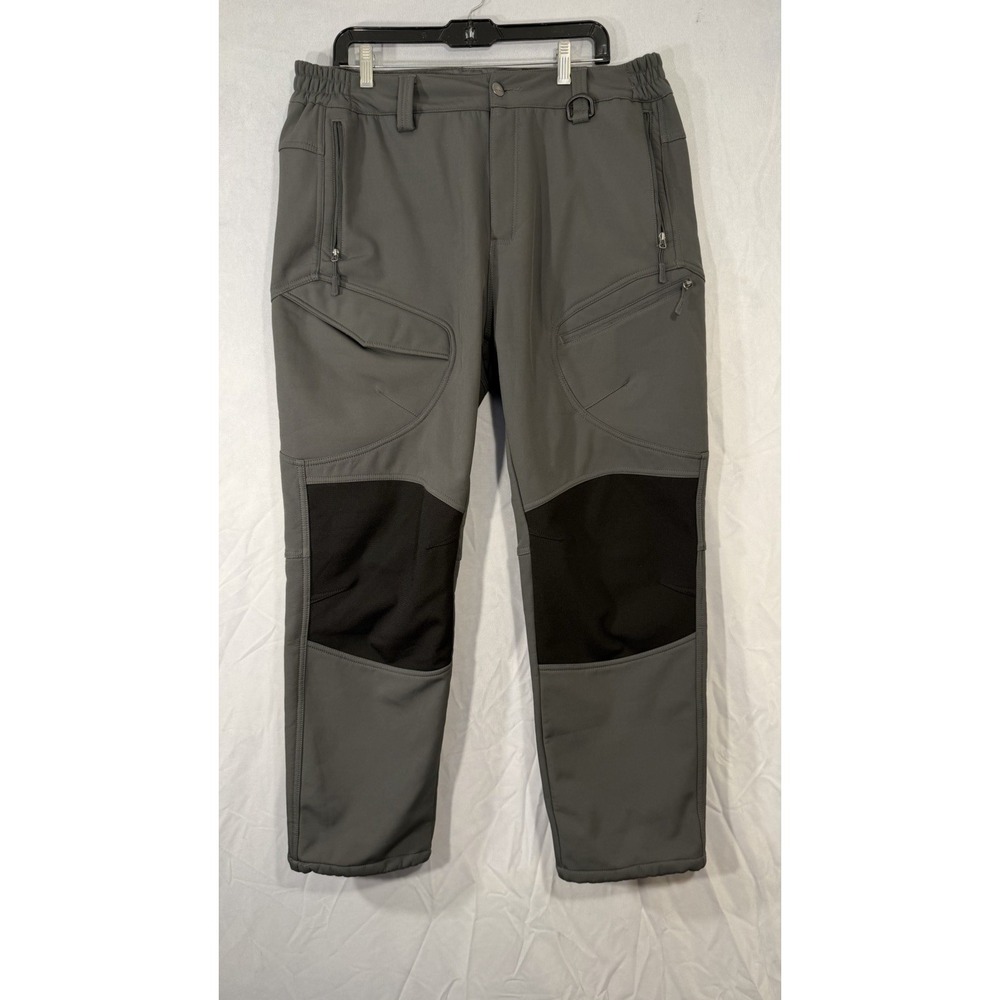 Free Soldier Tactical Pants Soft‎ shell Insulated Gray Men's 38x30 Pockets